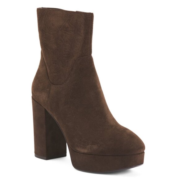 ASH espresso Suede Amazon Dress Booties